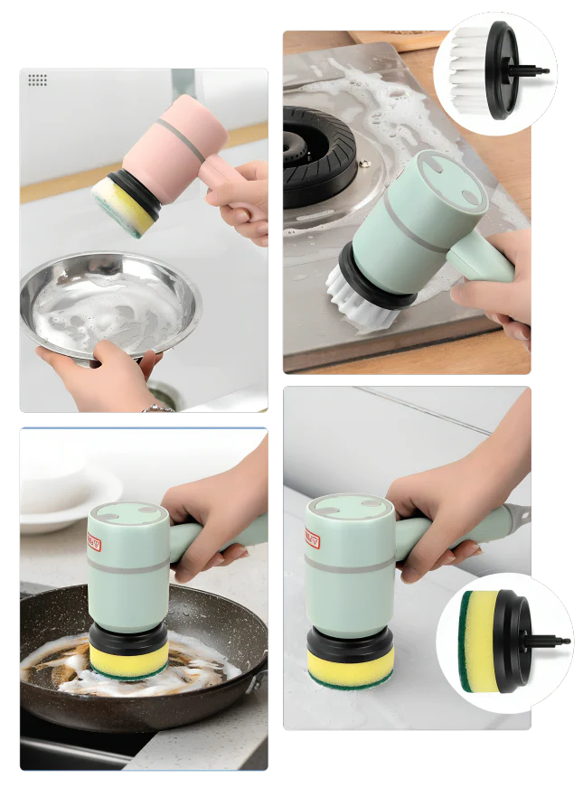 ScrubBuddy™ – The Revolutionary Electric Dish Cleaning Brush!
