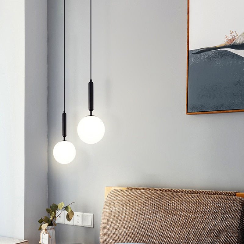 LED Glass Ball Chandelier Lights